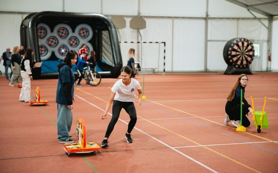 Students from twenty schools took part in a playful sports competition